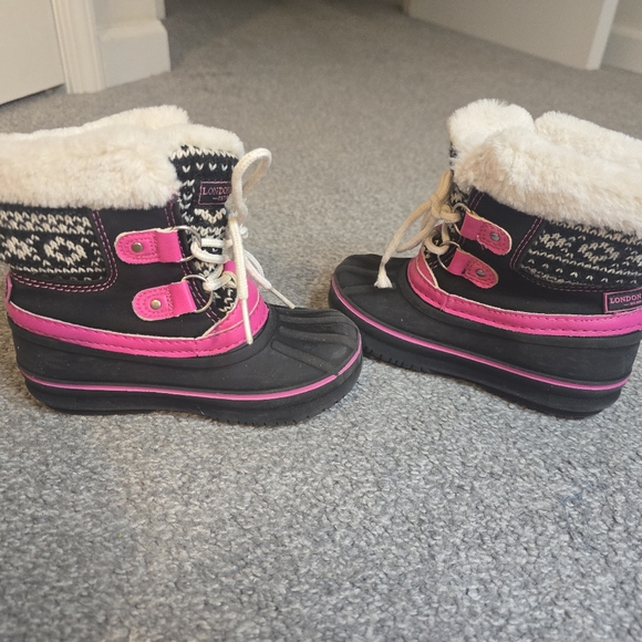 London Fog Little Girls Size 8 Winter Boots - Picture 9 of 10